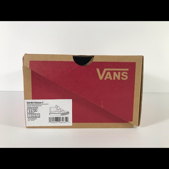 Vans Sk8-Mid Reissue V Reptile Sidestripe Sneakers - Picture 8 of 8